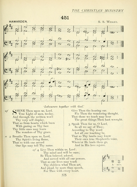 The Church Hymnary page 575