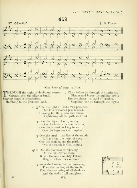 The Church Hymnary page 585