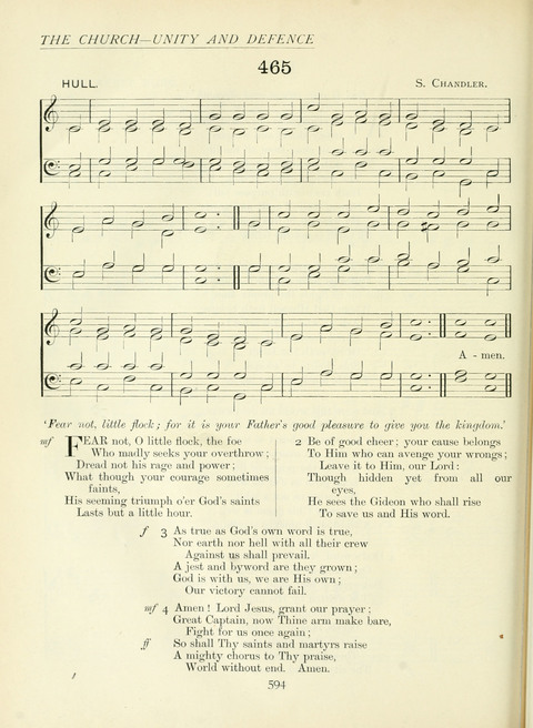 The Church Hymnary page 594