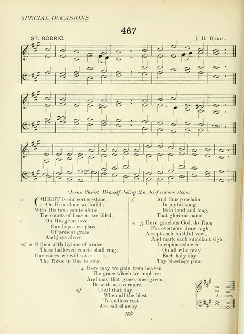 The Church Hymnary page 596