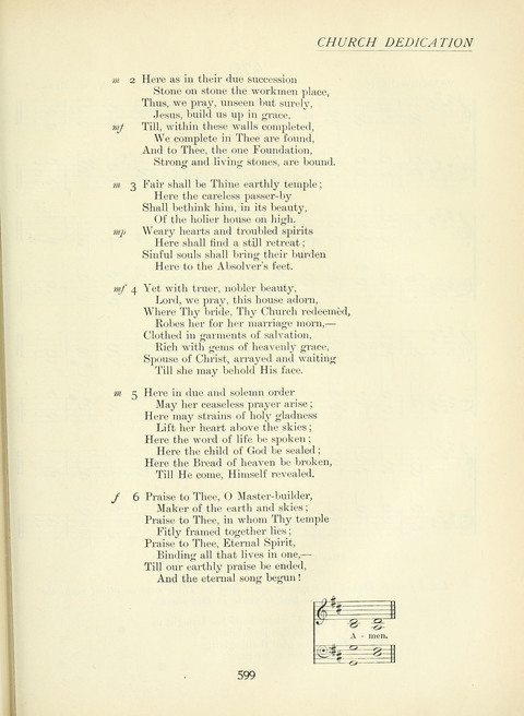 The Church Hymnary page 599