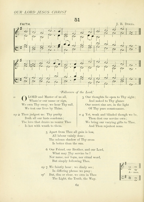 The Church Hymnary page 62