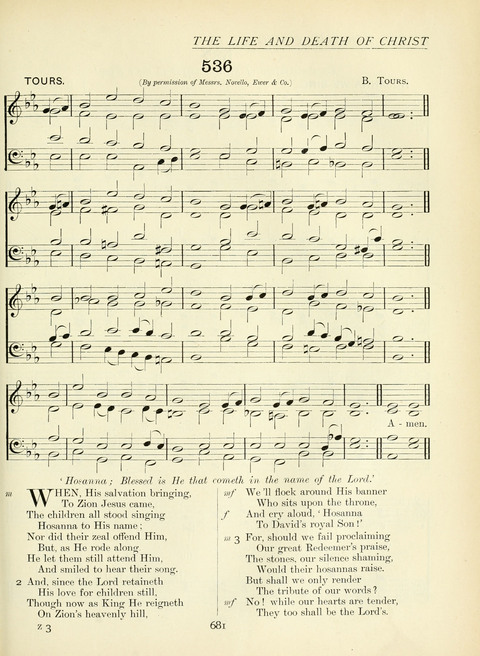 The Church Hymnary page 681