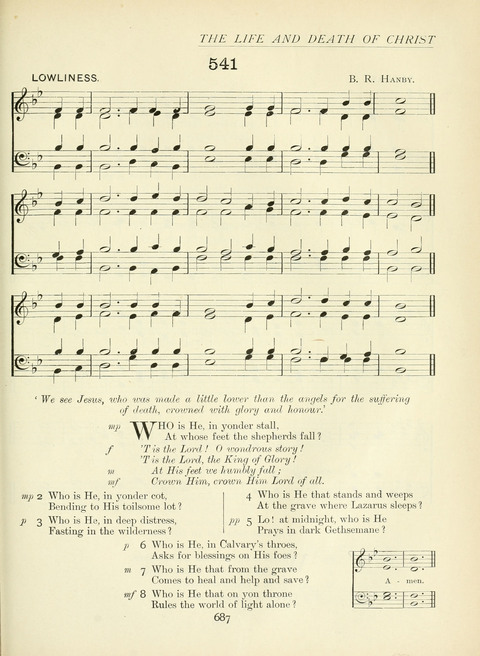 The Church Hymnary page 687