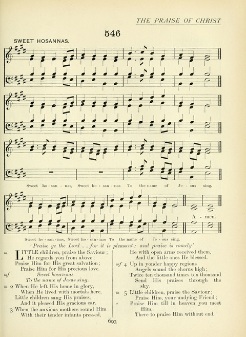 The Church Hymnary page 693