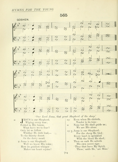 The Church Hymnary page 714