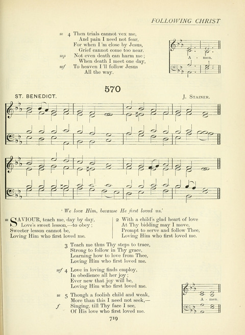 The Church Hymnary page 719