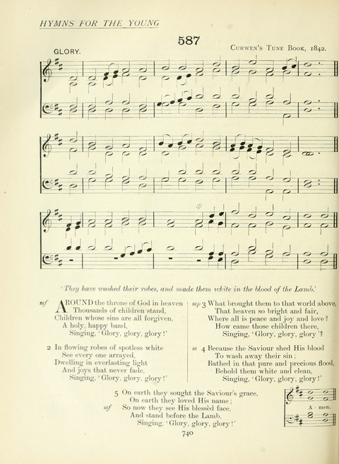 The Church Hymnary page 740