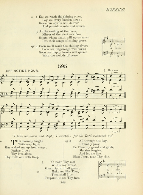 The Church Hymnary page 749