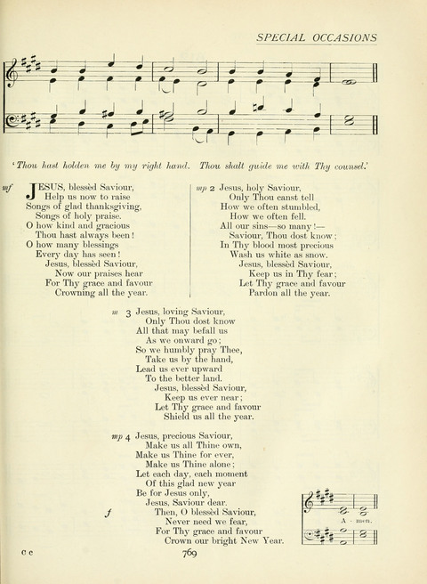 The Church Hymnary page 769