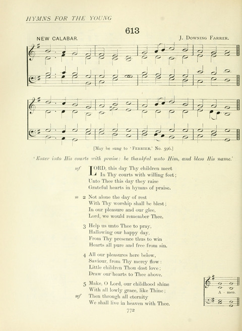 The Church Hymnary page 772