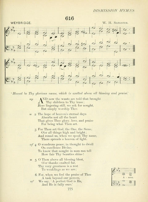 The Church Hymnary page 775