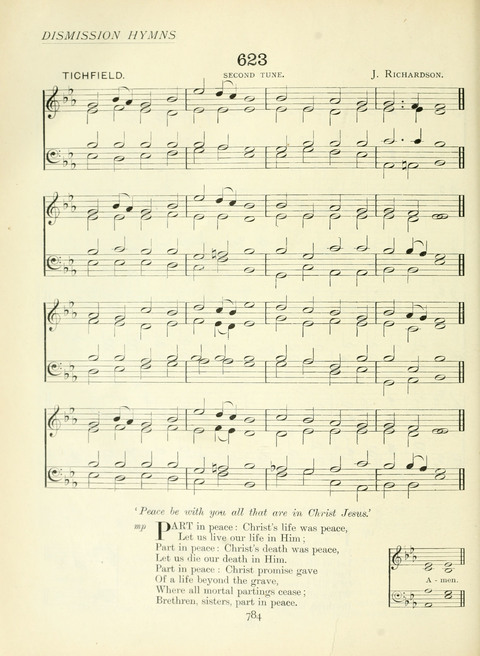 The Church Hymnary page 784
