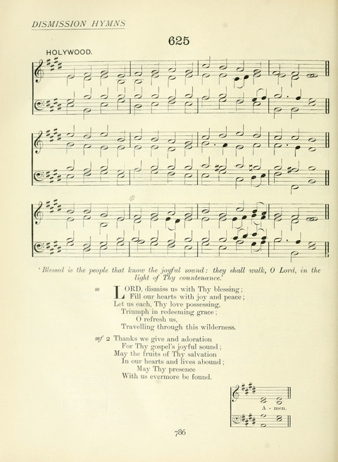 The Church Hymnary page 786