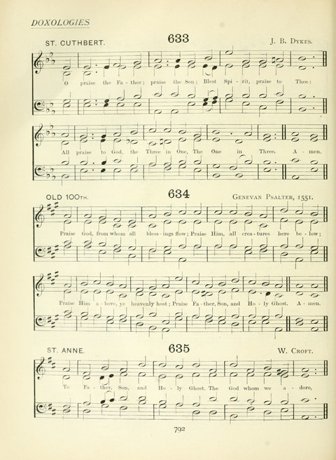 The Church Hymnary page 792