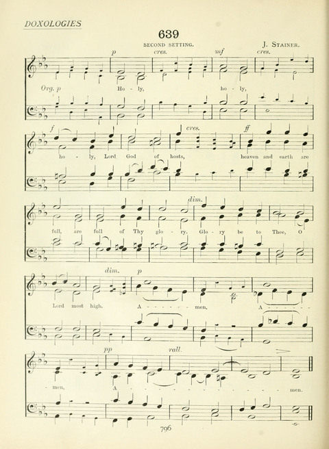 The Church Hymnary page 796