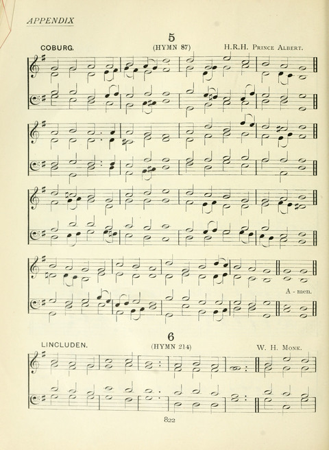 The Church Hymnary page 822