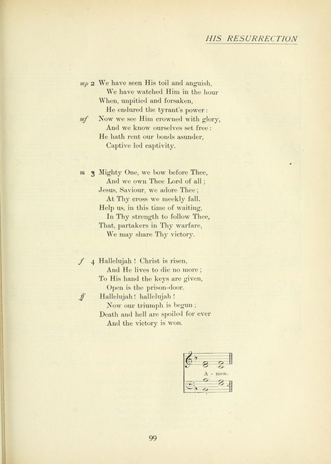 The Church Hymnary page 99