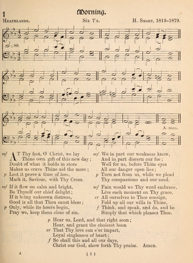 Church Hymns: with tunes (New ed.) page 1