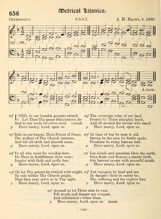 Church Hymns: with tunes (New ed.) page 1000