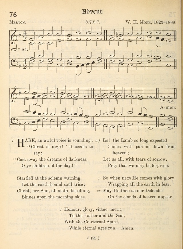 Church Hymns: with tunes (New ed.) page 122