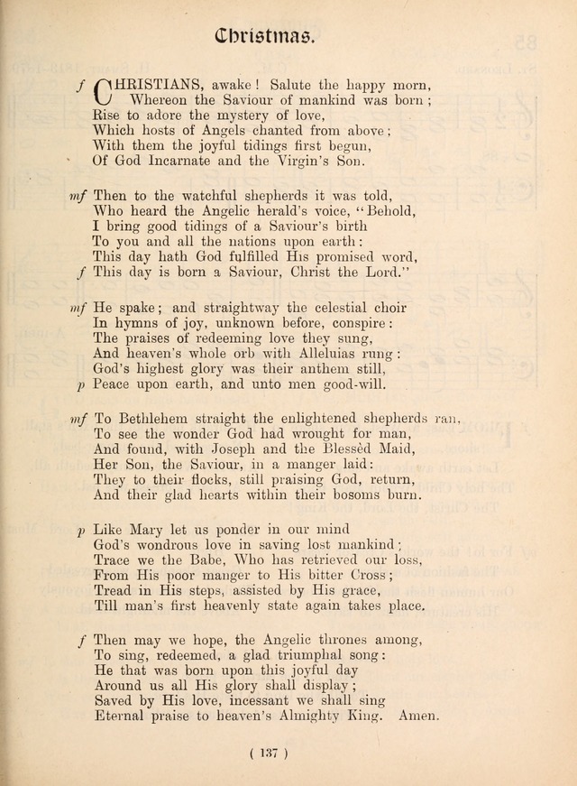 Church Hymns: with tunes (New ed.) page 137