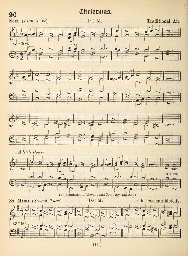 Church Hymns: with tunes (New ed.) page 144