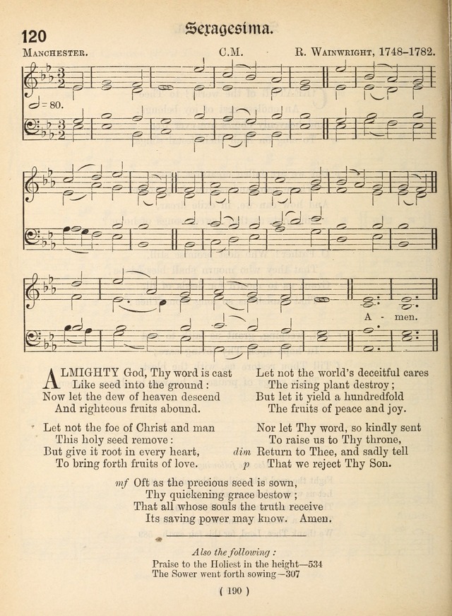 Church Hymns: with tunes (New ed.) page 190