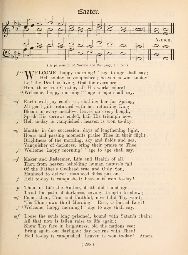 Church Hymns: with tunes (New ed.) page 285