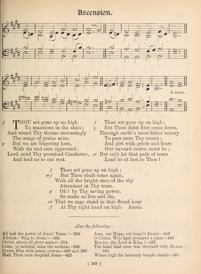 Church Hymns: with tunes (New ed.) page 309