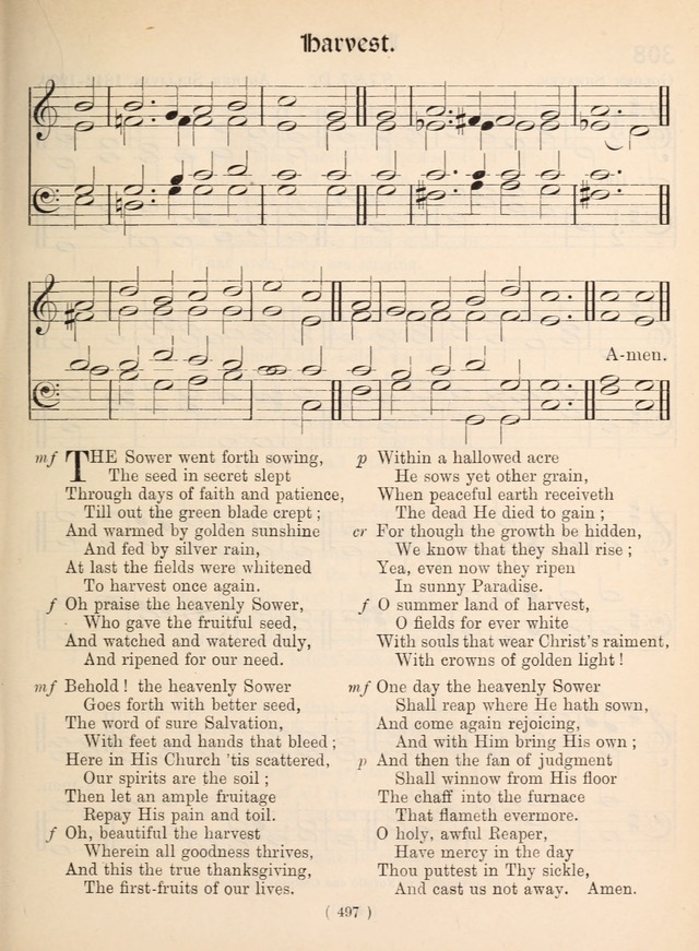 Church Hymns: with tunes (New ed.) page 497