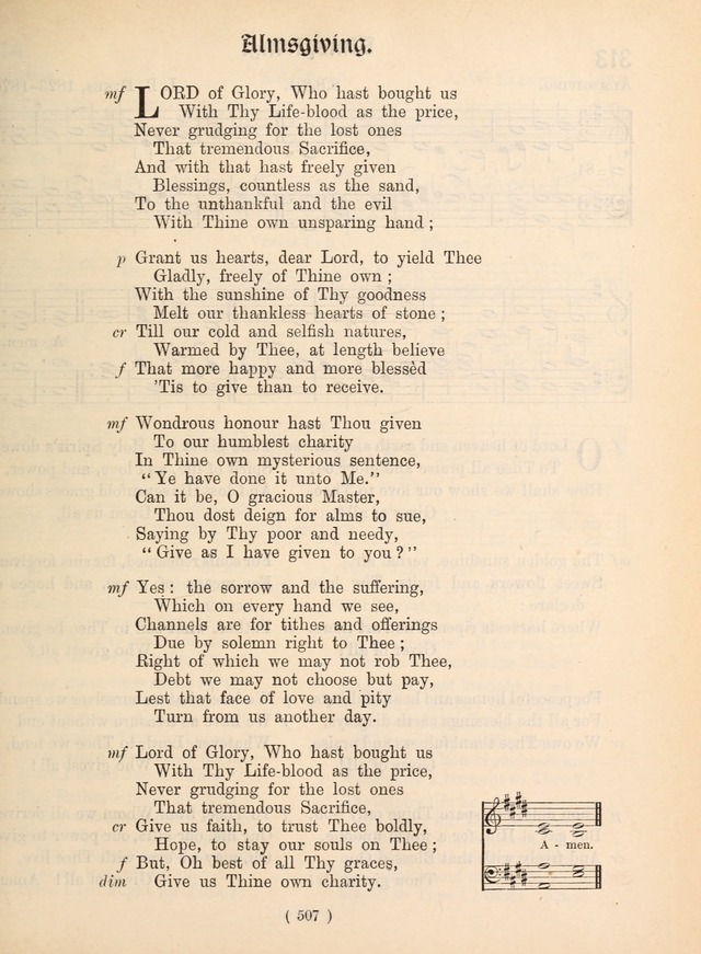 Church Hymns: with tunes (New ed.) page 507