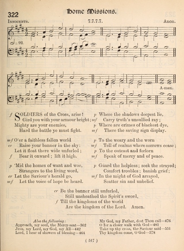 Church Hymns: with tunes (New ed.) page 517