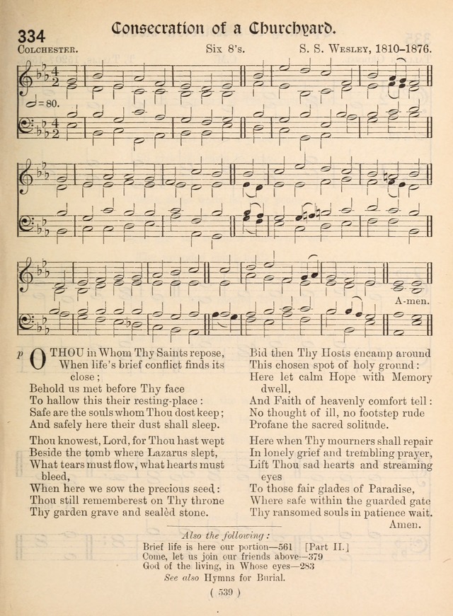 Church Hymns: with tunes (New ed.) page 539