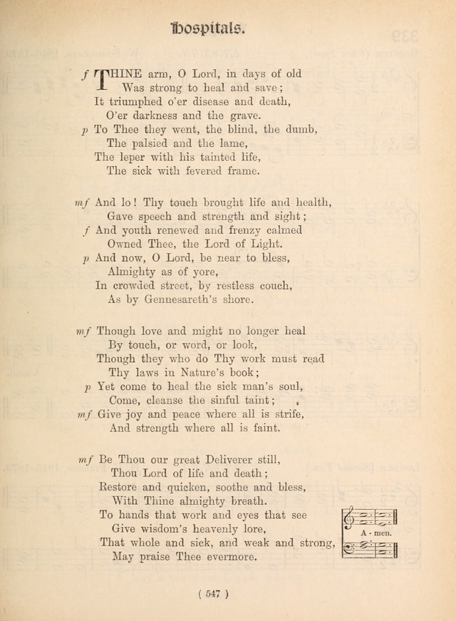 Church Hymns: with tunes (New ed.) page 547