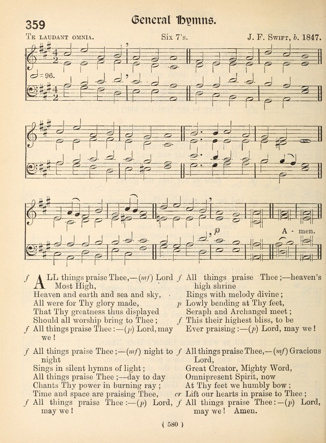 Church Hymns: with tunes (New ed.) page 580