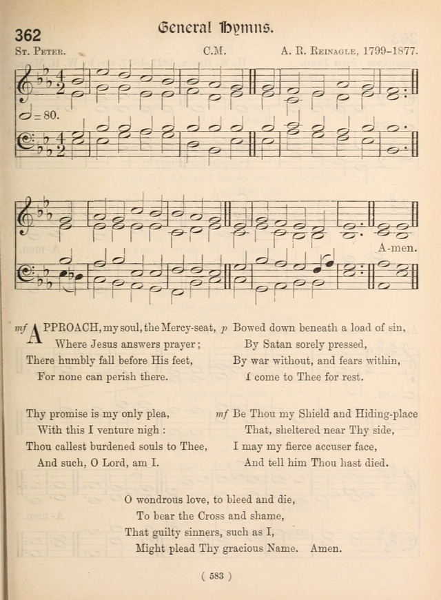 Church Hymns: with tunes (New ed.) page 583