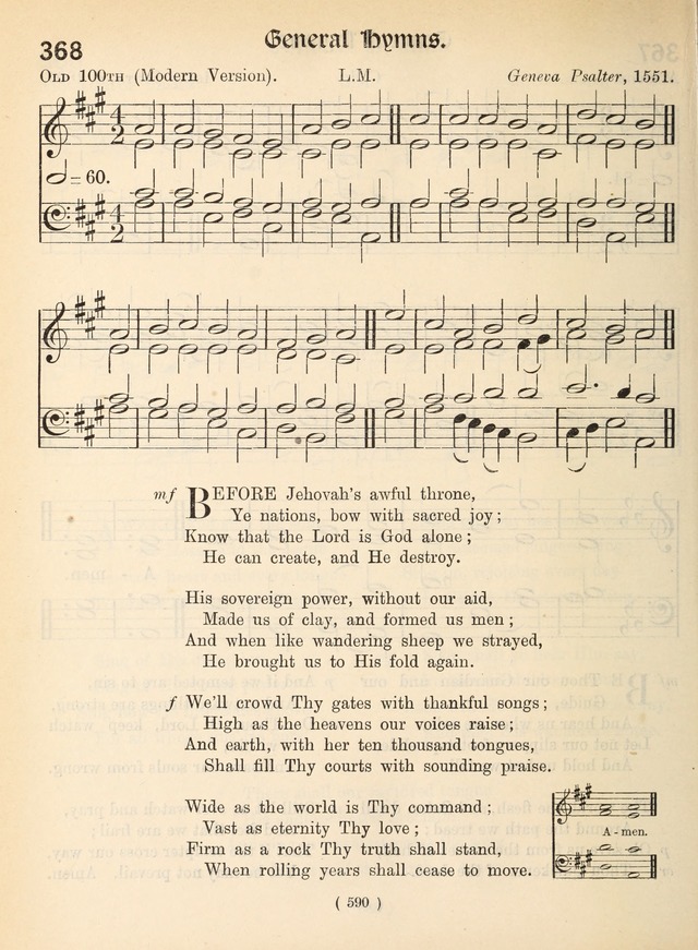 Church Hymns: with tunes (New ed.) page 590