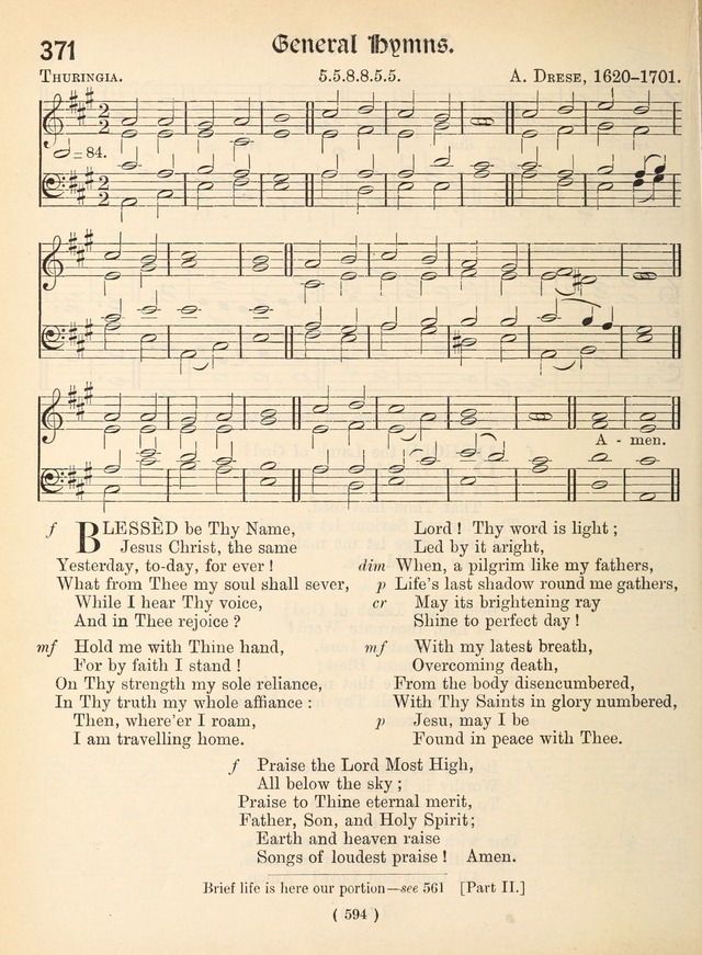 Church Hymns: with tunes (New ed.) page 594