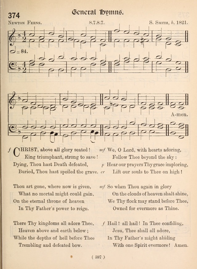 Church Hymns: with tunes (New ed.) page 597