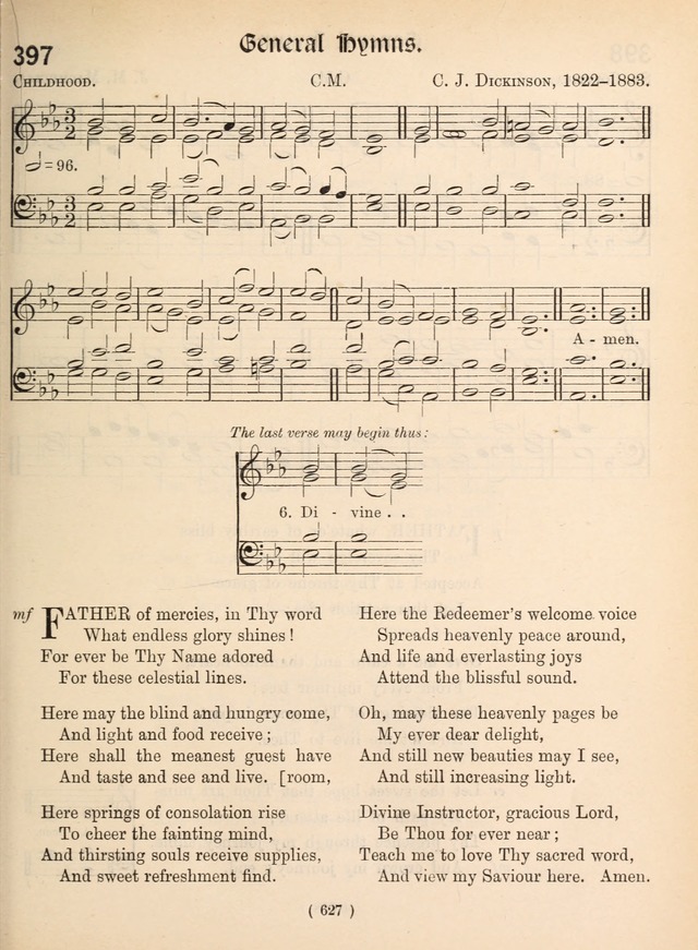 Church Hymns: with tunes (New ed.) page 627