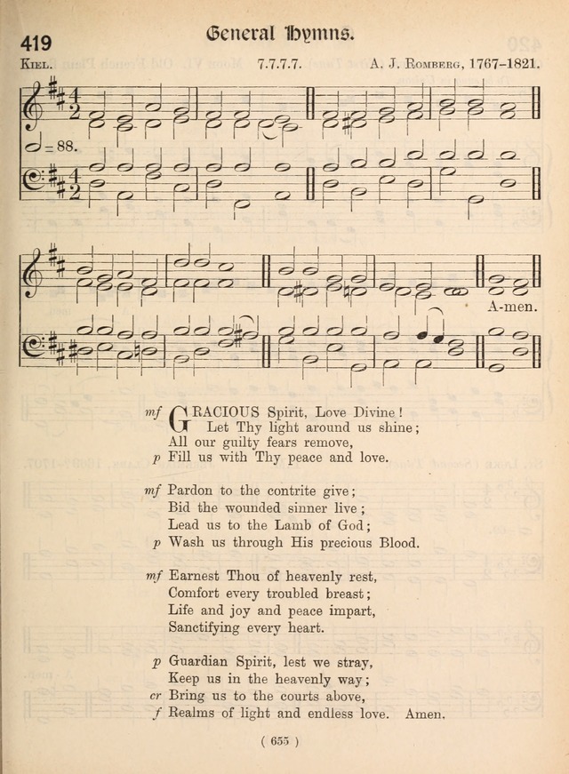 Church Hymns: with tunes (New ed.) page 655