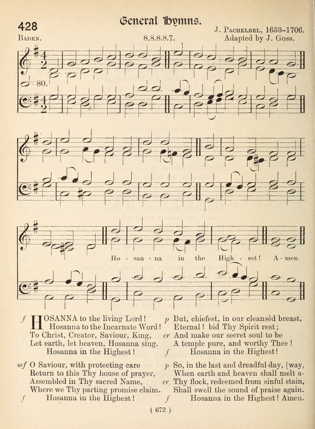 Church Hymns: with tunes (New ed.) page 672