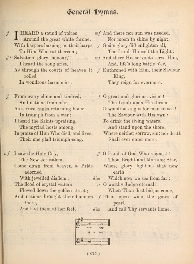 Church Hymns: with tunes (New ed.) page 675