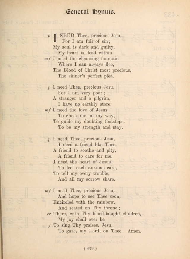 Church Hymns: with tunes (New ed.) page 679