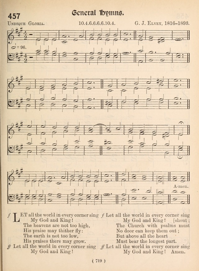 Church Hymns: with tunes (New ed.) page 719