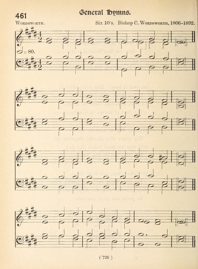 Church Hymns: with tunes (New ed.) page 726