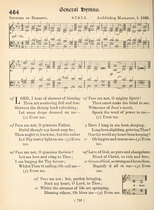 Church Hymns: with tunes (New ed.) page 732