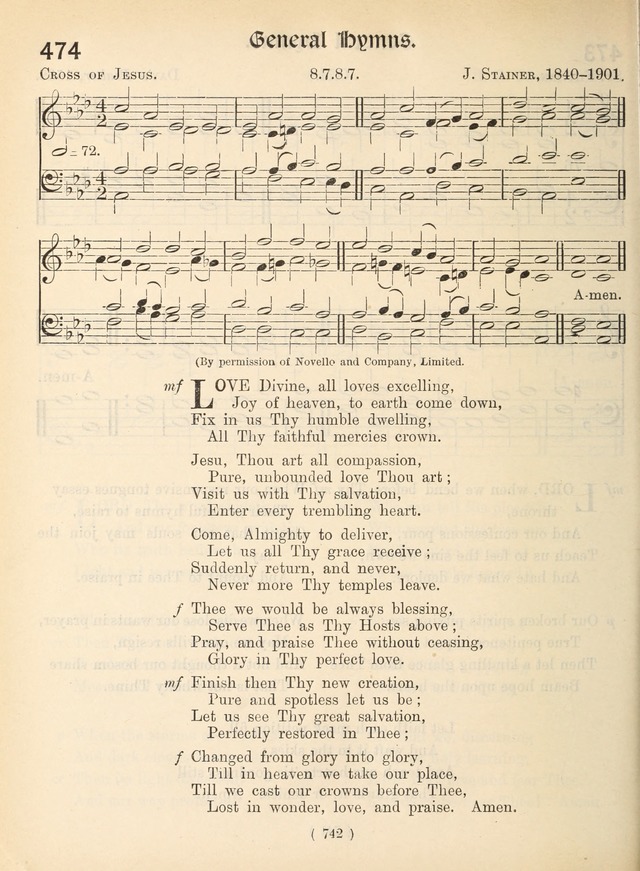 Church Hymns: with tunes (New ed.) page 742