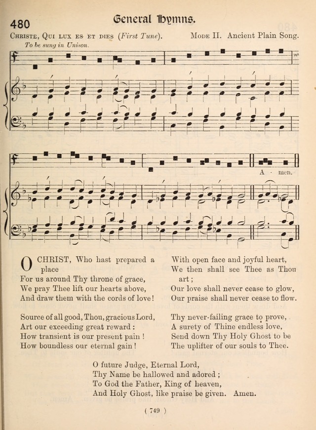 Church Hymns: with tunes (New ed.) page 749